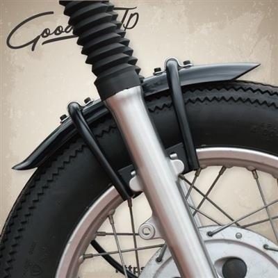 GOODS グッズ パイプワークフロントフェンダー SR400 SR500 TX650 XS650SP YAMAHA ヤマハ フロントフェンダー フェンダー関連 外装 | GOODS | 03