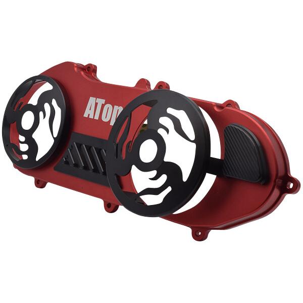 ATop エートップ オープンプライマリー クランクケース カラー：ブラック／レッド シグナスX125 BW’S125 YAMAHA ヤマハ クランクケースカバー エンジンパーツ | ATop | 02