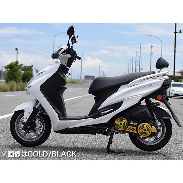 ATop エートップ オープンプライマリー クランクケース カラー：ブラック／レッド シグナスX125 BW’S125 YAMAHA ヤマハ クランクケースカバー エンジンパーツ | ATop | 05