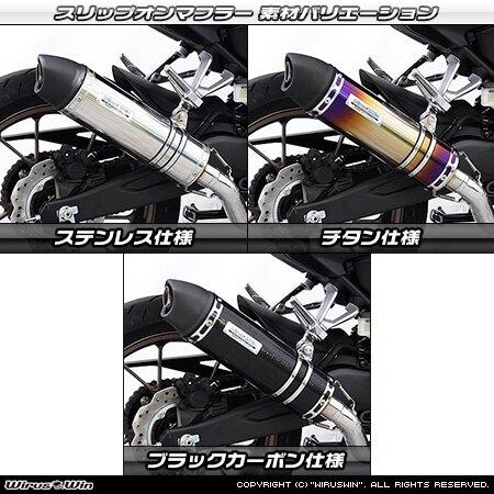 WirusWin ウイルズウィン スリップオンマフラー サイレンサー出口：ユーロタイプ / サイレンサー仕様：ステンレス CB250R HONDA ホンダ マフラーの画像