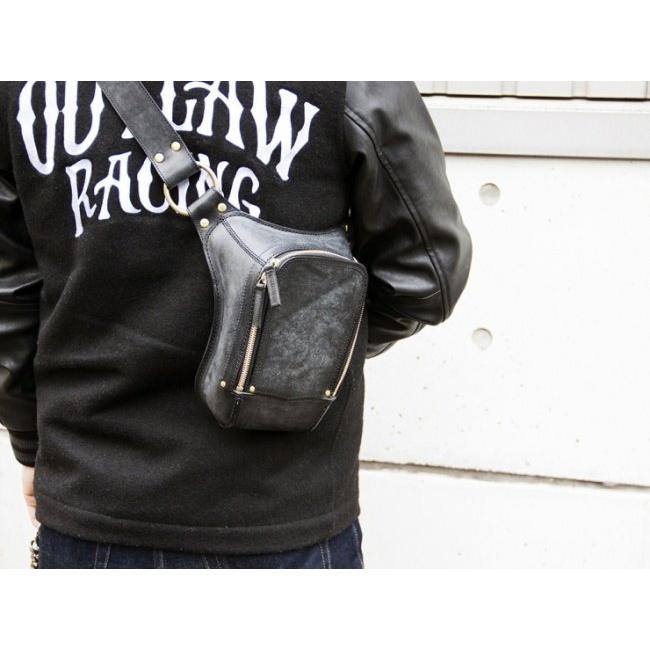 Motor Rock モーターロック MOTOR ROCK × GAHO レザーバッグ Type A ショルダーバッグ バッグの画像