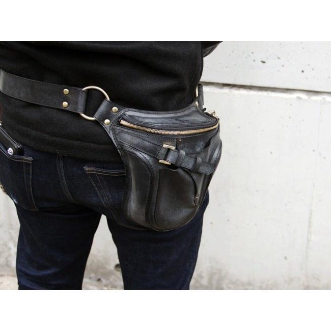 Motor Rock モーターロック MOTOR ROCK × GAHO レザーバッグ Type B