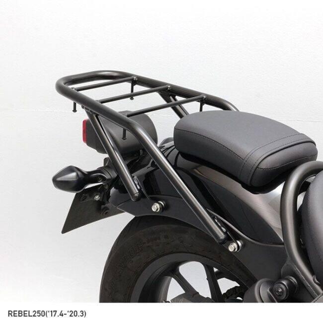 ENDURANCE リアキャリア ブラック ホンダレブル250 ENDURANCE（エンデュランス） リアキャリア+リアボックスセット レブル