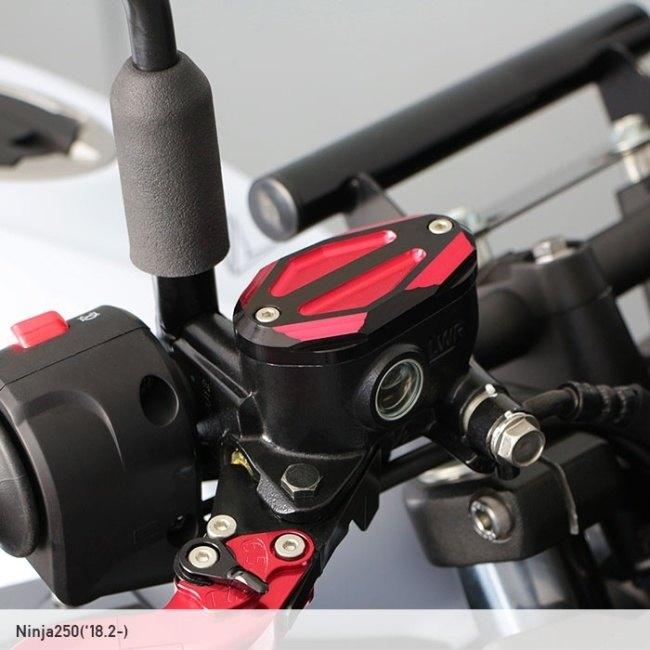 ENDURANCE エンデュランス マスターシリンダーキャップHG カラー：レッド Z250 Z400 Ninja400 Ninja250 KAWASAKI カワサキ マスターシリンダーリザーバータンク | ENDURANCE（バイク） | 02