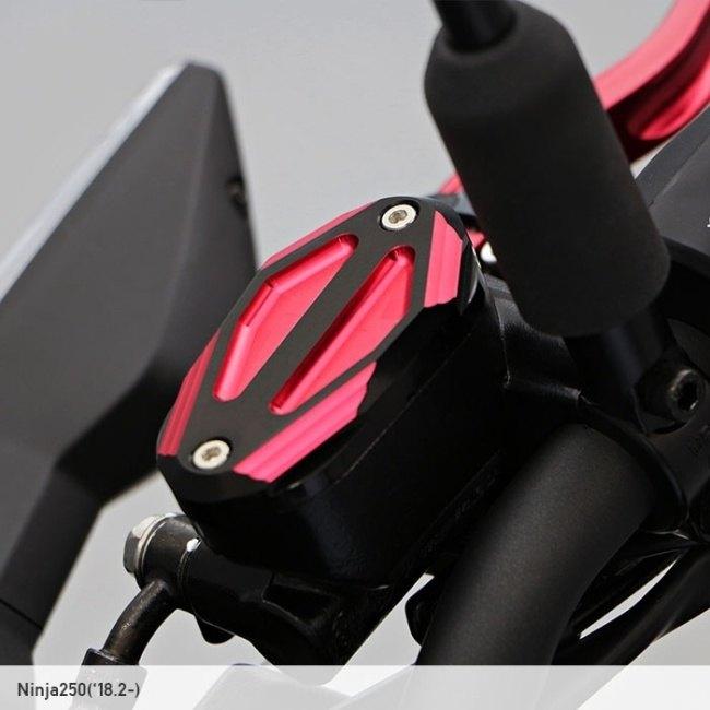 ENDURANCE エンデュランス マスターシリンダーキャップHG カラー：レッド Z250 Z400 Ninja400 Ninja250 KAWASAKI カワサキ マスターシリンダーリザーバータンク | ENDURANCE（バイク） | 03