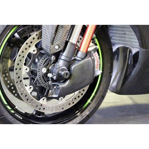 A-TECH エーテック フロントブレーキ冷却ダクト 素材：KDC 開繊ドライカーボン / タイプ：左右セット Ninja ZX-10R KAWASAKI カワサキ サスペンション 足回り | A-TECH | 04