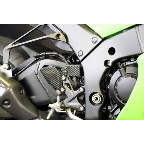 A-TECH エーテック リアブレーキタンクガード 素材：DCK ドライカーボンケブラー Ninja ZX-10R KAWASAKI カワサキ マスターシリンダーガード ブレーキの画像