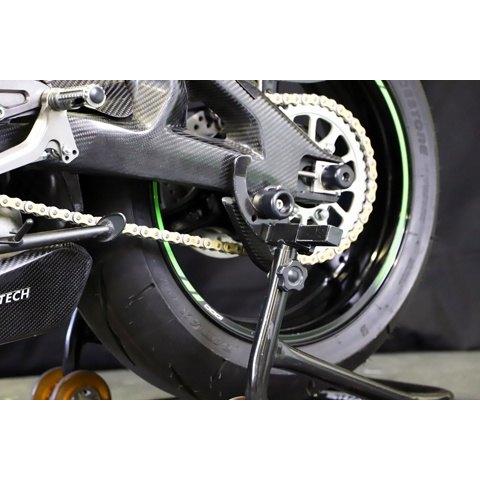 A-TECH エーテック ドライブチェーンガード 素材：FRP黒(FB) / クリア