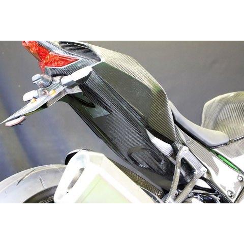 A-TECH エーテック シートインナー 素材：FRP白(FW) / クリア塗装：なし Ninja ZX-10R KAWASAKI カワサキ シートインナーカウル 外装の画像