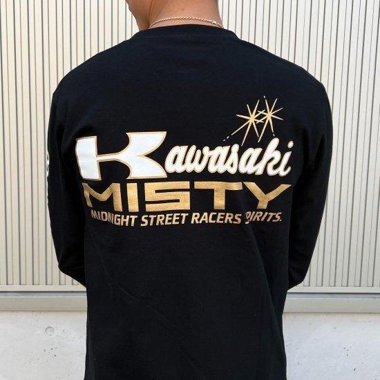 ミスティ MISTY KAWASAKI ロンT〈BLK〉 サイズ:3XL Tシャツ ミスティ MISTY KAWASAKI ロンT〈BLK〉 サイズ:3XL Tシャツ