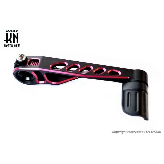 KN企画 ケイエヌキカク デュアルカラーキックペダル タイプ3【横E／G系】 カラー：マットブラック／レッド YAMAHA ヤマハ キックペダル エンジンパーツ | KN企画 | 01