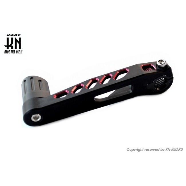 KN企画 ケイエヌキカク デュアルカラーキックペダル タイプ3【横E／G系】 カラー：マットブラック／レッド YAMAHA ヤマハ キックペダル エンジンパーツ | KN企画 | 02