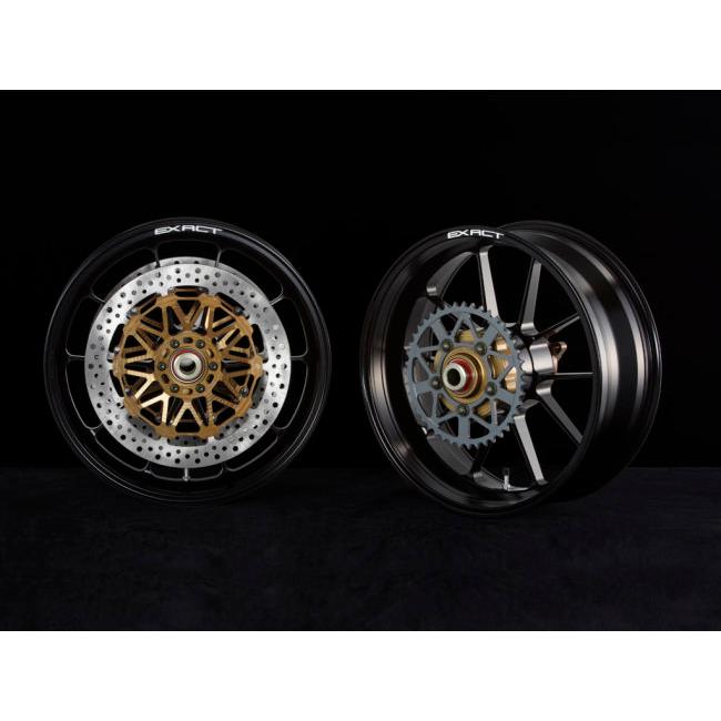 ADVANTAGE アドバンテージ EXACT [イグザクト] RACING 10 フル鍛造アルミニウムホイール 前後セット カラー：半艶ブラック CBR250RR HONDA ホンダ ホイールの画像