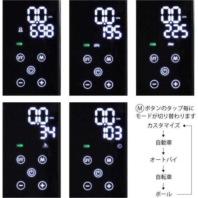 KIJIMA キジマ スマートエアポンプ JP02 HONDA ホンダ YAMAHA ヤマハ HARLEY-DAVIDSON ハーレーダビッドソン SUZUKI スズキ KAWASAKI カワサキ 空気入れ | KIJIMA | 10