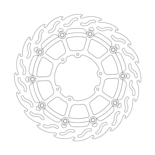 MOTOMASTER モトマスター スーパーモト 320mm RMC-R レーシング コンプリート強化キット EN 125 (2T) MX 144 CC 250 Fi ES (4T) F 300 450 530 TM ブレーキ | ブランド登録なし | 01