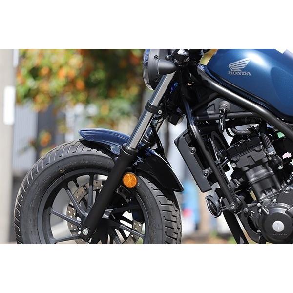 GOODS グッズ ショートリブドフロントフェンダー タイプ：黒塗装仕上げ Rebel250 HONDA ホンダ フロントフェンダー フェンダー関連 外装_3