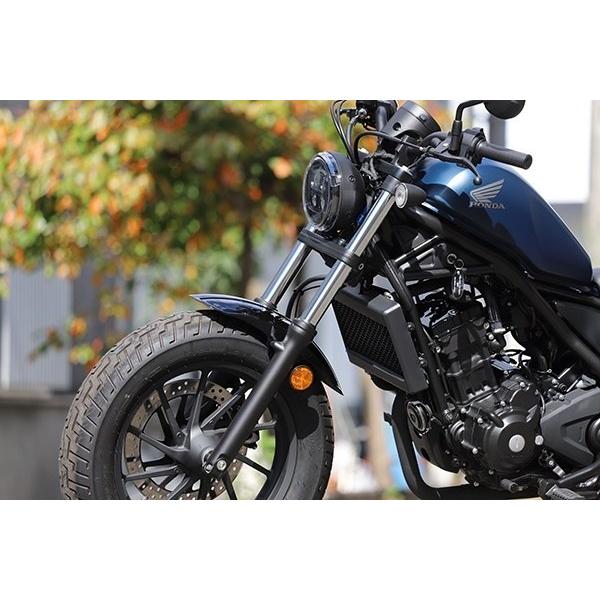 GOODS グッズ ショートリブドフロントフェンダー タイプ：黒塗装仕上げ Rebel250 HONDA ホンダ フロントフェンダー フェンダー関連 外装_5