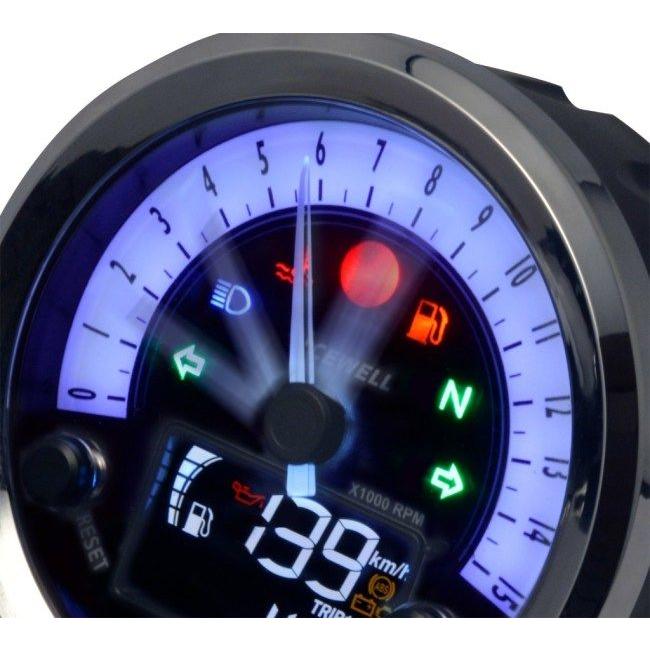 ACEWELL エースウェル 多機能デジタルメーター タコメータースケール：15000rpm / 文字盤カラー：黒パネル 多機能タコ・スピードデジタルメーター 電装系 | ブランド登録なし | 02