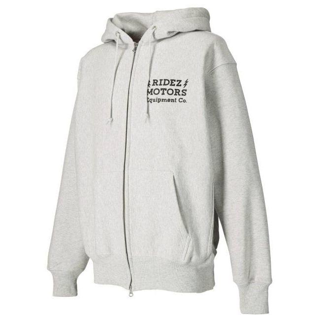 RIDEZ ライズ MOTORSCAT ZIP PARKA 12oz キャット ジップパーカー サイズ：XL カジュアルパーカー・フーディー・スウェット アパレルの画像