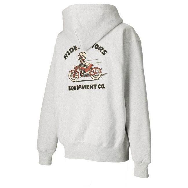 RIDEZ ライズ MOTORSCAT ZIP PARKA 12oz キャット ジップパーカー サイズ：XL カジュアルパーカー・フーディー・スウェット アパレルの画像