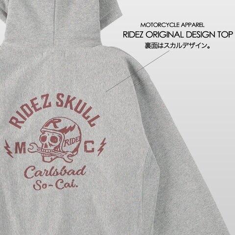 RIDEZ ライズ SKULL MC ZIP PARKA 12oz スカル ジップパーカー サイズ：L カジュアルパーカー・フーディー・スウェット アパレルの画像