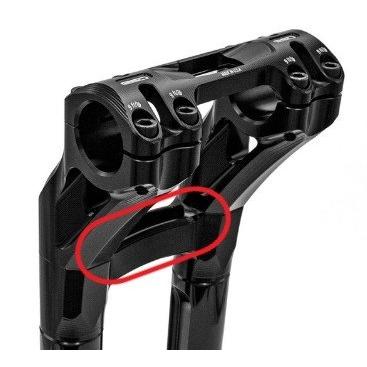 Roland Sands Design ローランドサンズデザイン Sector プルバックライザー 高さ：3インチ / タイプ：ワンピース 仕上がり：ブラック ハンドル周辺パーツ_2