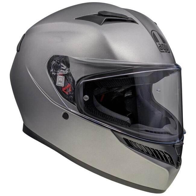 AGV フルフェイスヘルメット シルバー・ブラック AGV エージーブイ K3 JIST Asian Fit ヘルメット サイズ：L(59-60cm