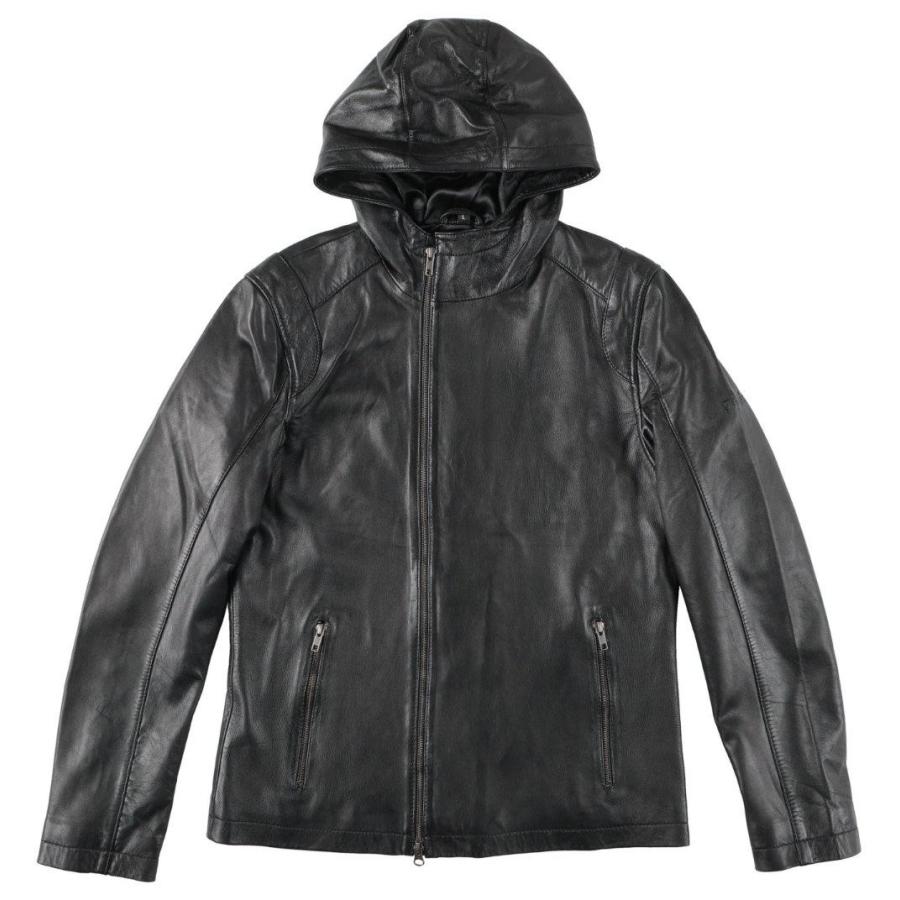 RIDEZ ライズ VIBRANT HOODIE JACKET レザージャケット サイズ：L