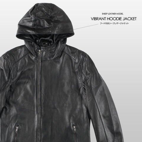 RIDEZ ライズ VIBRANT HOODIE JACKET レザージャケット サイズ：L