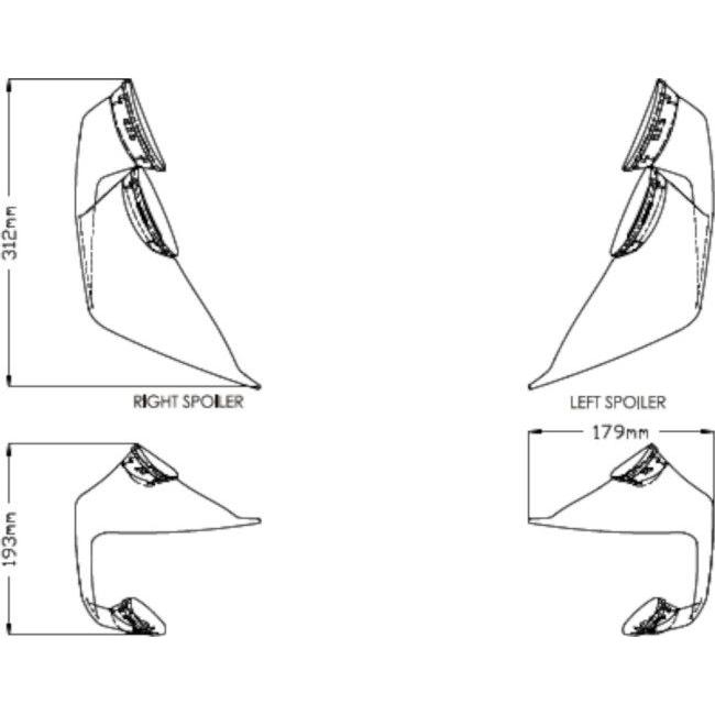 SIDI バイクブーツ 26.5cm Puig（プーチ） フロントスポイラーGP (FRONTAL SPOILER GP) カラー