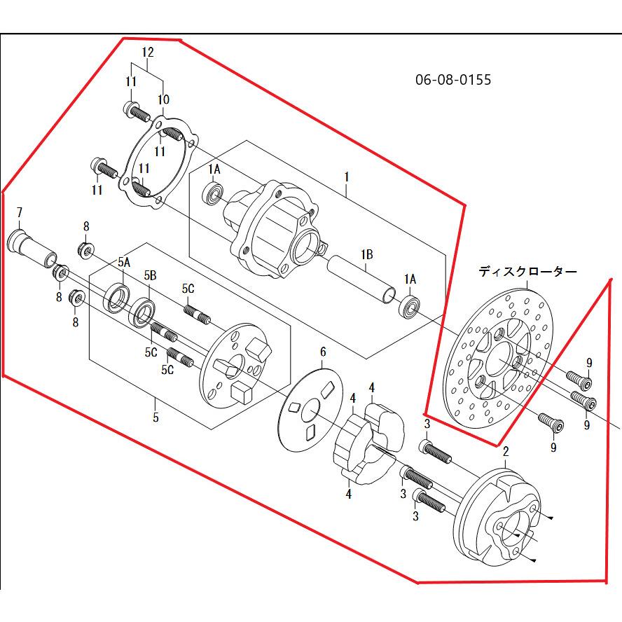 その他 h スペシャルパーツ武川 SP武川 SPタケガワ リアディスクダンパーハブ