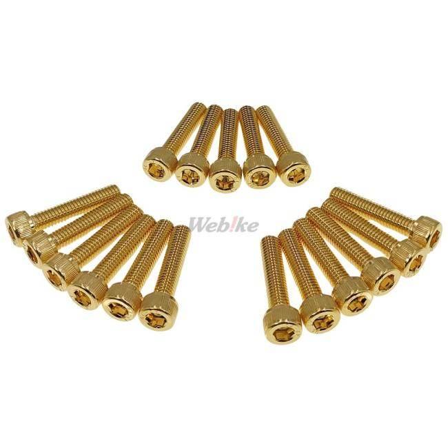 CF POSH CFポッシュ 24KメッキステンレスR・クランクケースカバーネジセット CB1100 CB1300スーパーボルドール CB1300スーパーフォア CB1300スーパーツーリング | POSH | 02