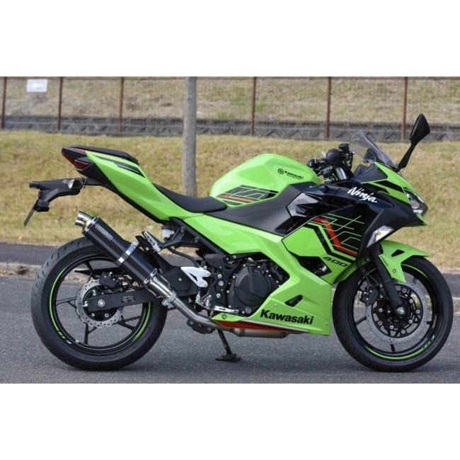 BEAMS ビームス R-EVO スリップオンマフラー 政府認証 タイプ：カーボンサイレンサー(重量：1.95kg【純正3.8kg】) NINJA400 Z400 KAWASAKI カワサキ マフラーの画像