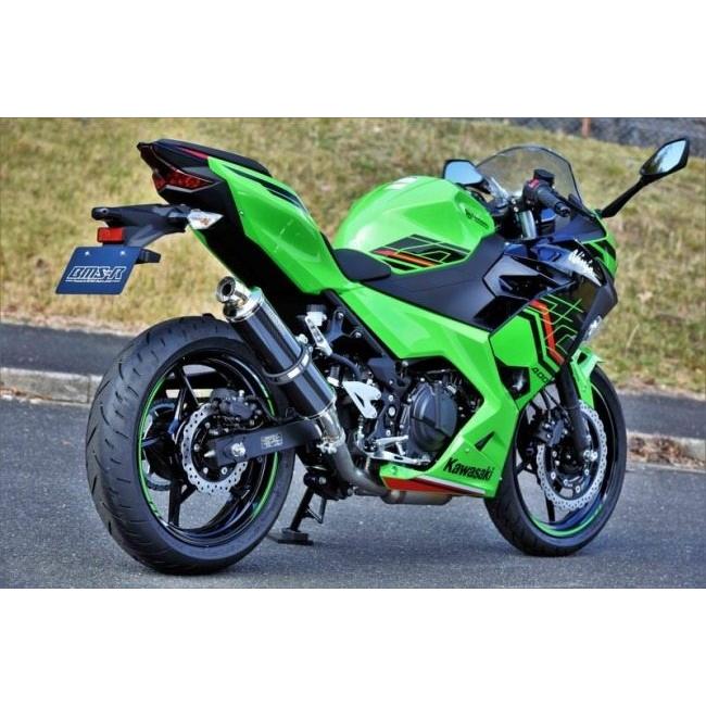 BEAMS ビームス R-EVO スリップオンマフラー 政府認証 タイプ：カーボンサイレンサー(重量：1.95kg【純正3.8kg】) NINJA400 Z400 KAWASAKI カワサキ マフラーの画像