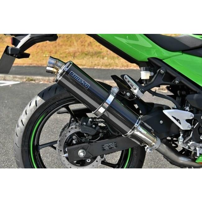 BEAMS ビームス R-EVO スリップオンマフラー 政府認証 タイプ：カーボンサイレンサー(重量：1.95kg【純正3.8kg】) NINJA400 Z400 KAWASAKI カワサキ マフラーの画像