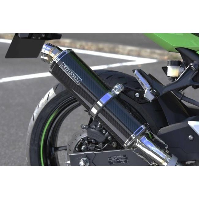 BEAMS ビームス R-EVO スリップオンマフラー 政府認証 タイプ：カーボンサイレンサー(重量：1.95kg【純正3.8kg】) NINJA400 Z400 KAWASAKI カワサキ マフラーの画像
