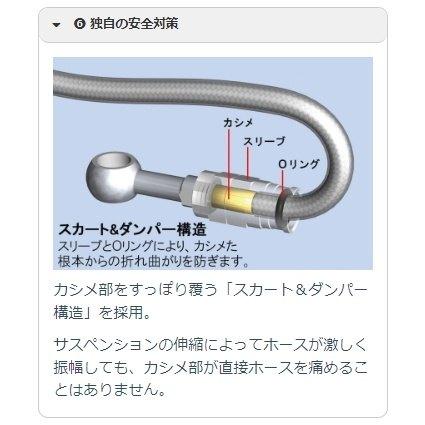 SWAGE-LINE - スウェッジライン 労働者階級 向こう正面 ブレーキホースキット フィッティングカラー：ステンレス鋼 / 配管色合い：せつ然たる Rebel1100 HONDA ホンダ