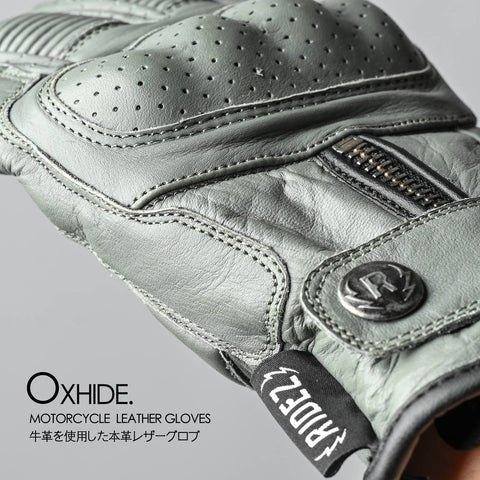 RIDEZ ライズ MOTO GLOVES DEFOE バイク用 レザーグローブ サイズ：M グローブ アパレルの画像