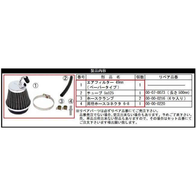スペシャルパーツ武川 SP武川 SPタケガワ エアフィルターキット