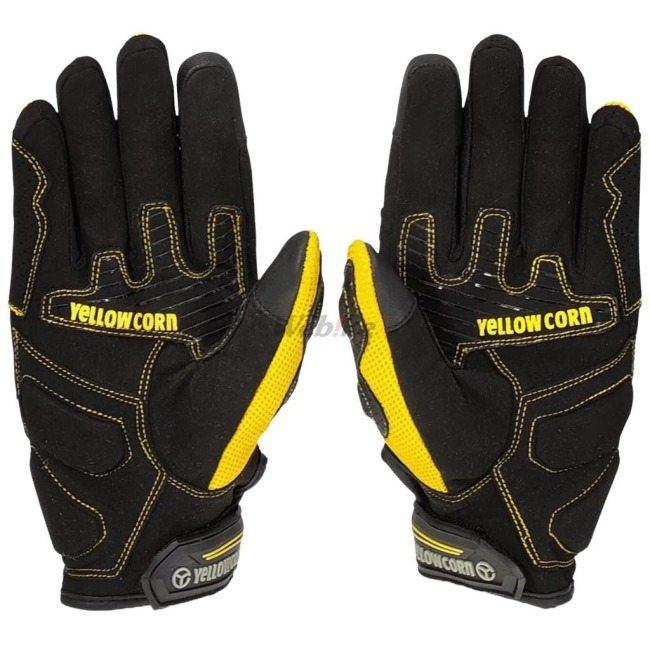 YELLOW CORN（イエローコーン）バイクグローブ 冬用と3シーズン用の2つ YeLLOW CORN（イエローコーン） YG-343 メッシュグローブ サイズ：S