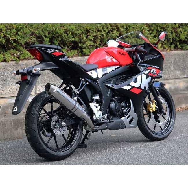 WR’S ダブルアールズ ラウンドタイプ フルエキゾーストマフラー タイプ：ステンレスサイレンサー GSX-R125 GSX-S125 SUZUKI スズキ マフラー | WR'S | 01