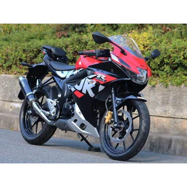 WR’S ダブルアールズ ラウンドタイプ フルエキゾーストマフラー タイプ：カーボンサイレンサー GSX-R125 GSX-S125 SUZUKI スズキ マフラー | WR'S | 02