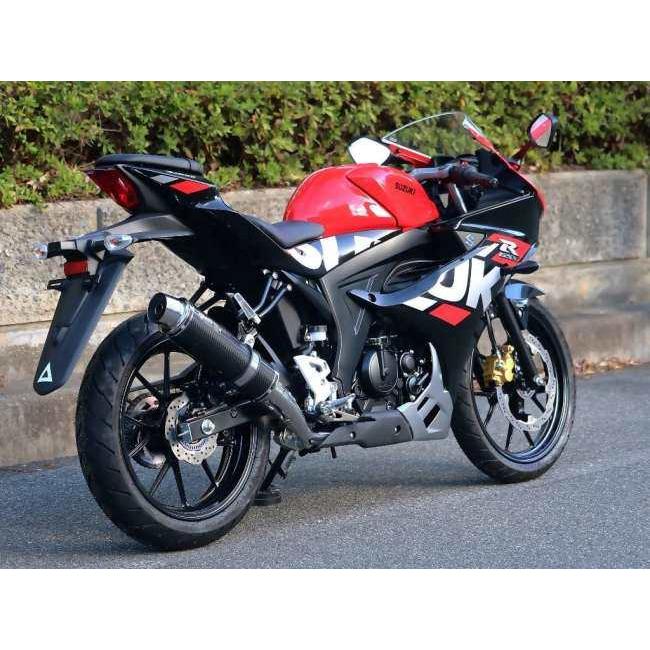 WR’S ダブルアールズ ラウンドタイプ フルエキゾーストマフラー タイプ：カーボンサイレンサー GSX-R125 GSX-S125 SUZUKI スズキ マフラー | WR'S | 03