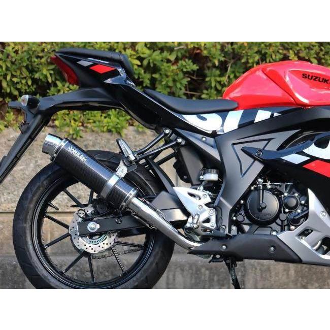 WR’S ダブルアールズ ラウンドタイプ フルエキゾーストマフラー タイプ：カーボンサイレンサー GSX-R125 GSX-S125 SUZUKI スズキ マフラー | WR'S | 04