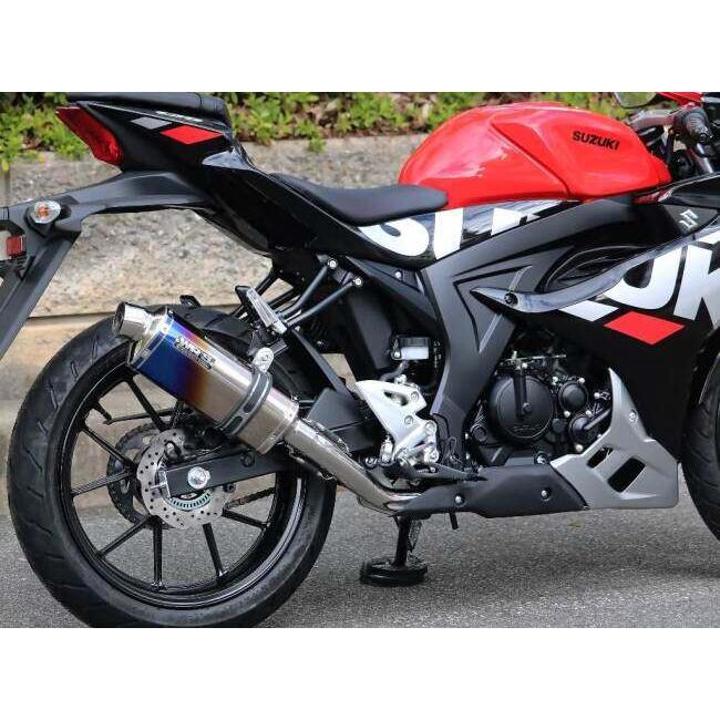 スズキ　GSX-R125 S125 WR'S　チタンオーバルフルエキ WR'S（ダブルアールズ） WR'S ST-OVALフルエキゾースト タイプ：焼き色