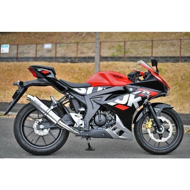 BEAMS ビームス R-EVO フルエキゾーストマフラー 政府認証 サイレンサー：ステンレス(重量：3.25kg【純正5.5kg】) GSX-R125 GSX-R125S SUZUKI スズキ マフラーの画像