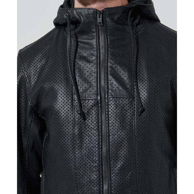 カドヤ（KADOYA） RIDERS PARKA-PL レザージャケット パンチング