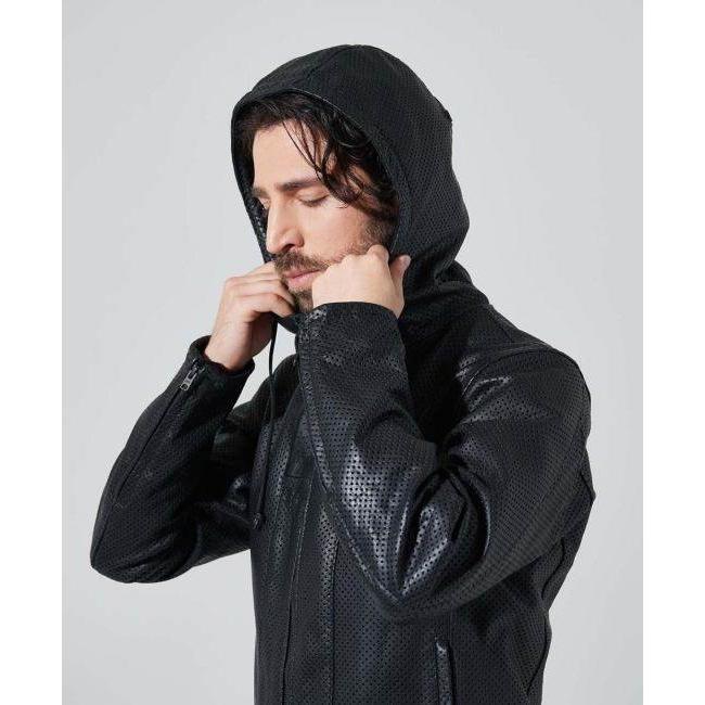 カドヤ（KADOYA） RIDERS PARKA-PL レザージャケット パンチング