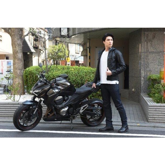 カドヤ（KADOYA） RIDERS PARKA-PL レザージャケット パンチング