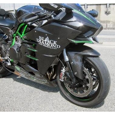 A-TECH エーテック フロントフェンダーSPL 素材：DC 綾織ドライカーボン Ninja H2 SX SE SE＋ KAWASAKI カワサキ フロントフェンダー フェンダー関連 外装の画像